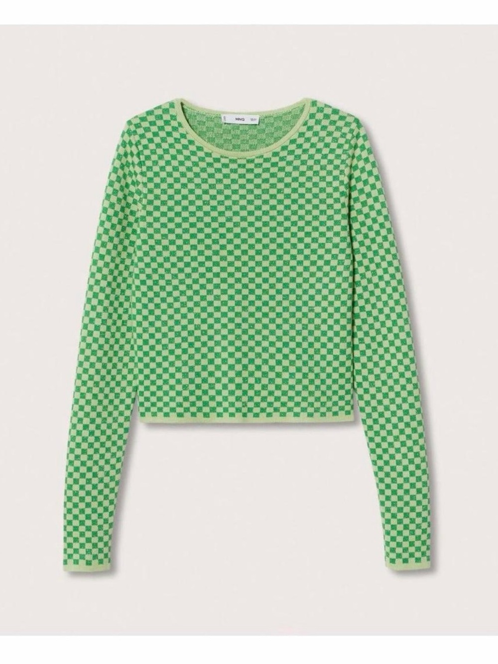 NWT Mango Checks Knitted Sweater women’s size XS